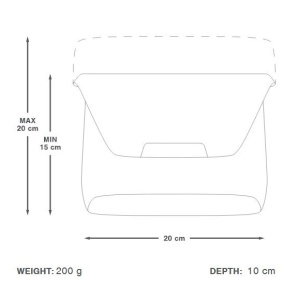 Apidura - geanta mica ghidon bicicleta City Handlebar Pack, capacitate 2 litri - gri inchis negru - Img 14