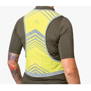 Apidura - vesta reflectorizanta ciclism Packable Visibility Vest, dimensiune S-M - verde fluo gri - Img 6