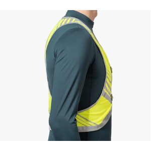 Apidura - vesta reflectorizanta ciclism Packable Visibility Vest, dimensiune L-XL - verde fluo gri - Img 5
