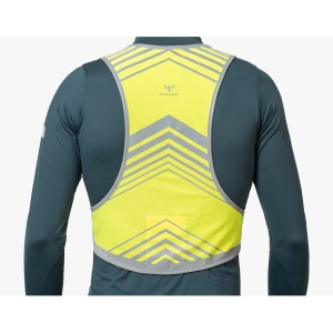 Apidura - vesta reflectorizanta ciclism Packable Visibility Vest, dimensiune L-XL - verde fluo gri - Img 7