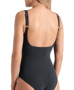 Arena - costum inot femei intreg - W Swimsuit Giuliana Squared Back C - Night Grey I Night Grey I Multi - Img 5