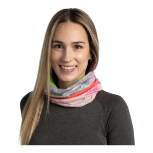 Bandana Buff Merino Lightweight Prints Arci Lilac Ice Purple - Img 3