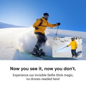 Bat selfie Insta360 114cm Invisible Selfie Stick | efect invizibil - Img 3