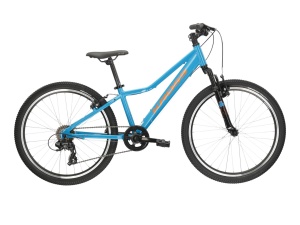 Bicicleta Copii Kross Hexagon JR 1.0 24 inch albastra Shimano Tourney