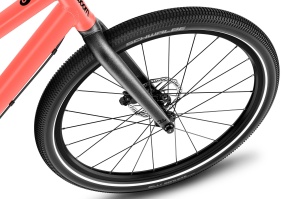 Bicicleta copii Woom 5 Explore cu roti 24" portocaliu Neon Coral - Img 8