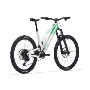 Bicicleta electrica MTB usoara - Unno IKKI Elite - alb-verde - Img 2
