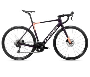 Bicicletă electrică șosea Orbea GAIN M30 - Fantasy Purple Carbon View (Gloss) | Orange Cloud (Matt)