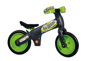 Bicicleta fara pedale BELLELLI B-BIP gri/verde - Img 2