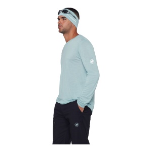 Bluza Barbati Mammut Tree Wool FL Longsleeve Nebla - Img 4