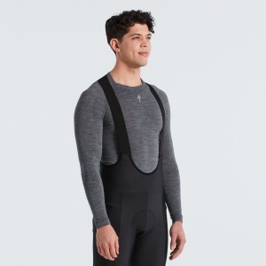 Bluza SPECIALIZED Men's Merino Seamless LS Base Layer - Grey - Img 3