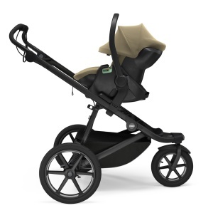 Carucior Thule Urban Glide 3 all-terrain cu prinderea hamului magnetica, Tint Taupe - Img 4