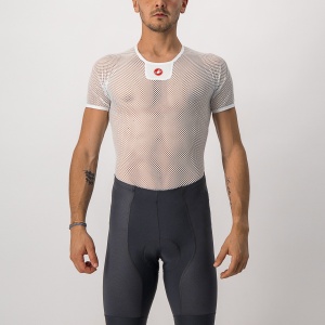 Castelli - bluza de corp cu maneca scurta - Core Mesh 3 SS - 20-30 gr C - alb