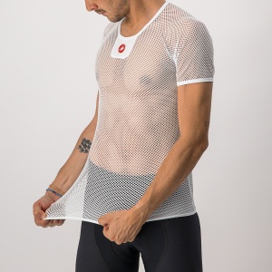 Castelli - bluza de corp cu maneca scurta - Core Mesh 3 SS - 20-30 gr C - alb - Img 3