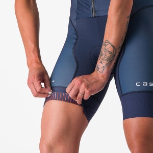 Castelli - costum trisuit triatlon pentru femei, maneca scurta Free Sanremo SS Suit - indigo belgian turcoaz - Img 4