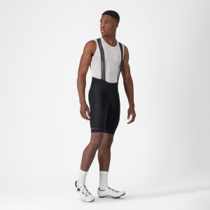 Castelli - pantaloni ciclism scurti cu bretele - Espresso Bibshort - 15-35 gr C - negru - Img 6