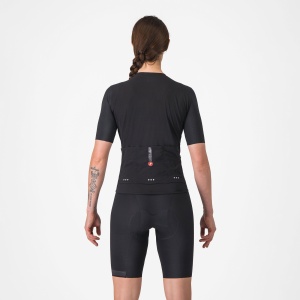 Castelli - pantaloni ciclism scurti cu bretele - Premio Evo W Dt Bibshort - 16-35 gr C - negru - Img 2