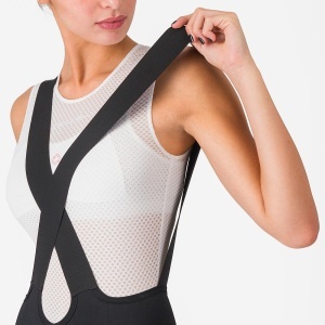 Castelli - pantaloni ciclism scurti cu bretele - Velocissima 3 Bibshort - 15-38 gr C - negru | argintiu - Img 6