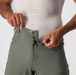 Castelli - pantaloni ciclism scurti largi - Unlimited Baggy Short - forest gray - M - Img 5