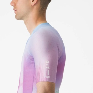 Castelli - tricou ciclism cu maneca scurta pentru barbati R-A/D Jersey - multicolor violet - Img 6