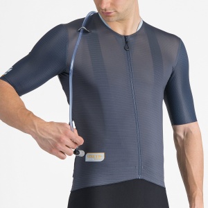 Castelli - tricou ciclism maneca scurta race fit - Unlimited Pro Jersey - 18-35 gr C - albastru | portocaliu - Img 6