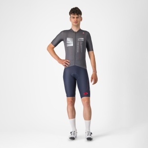 Castelli - tricou ciclism maneca scurta tailored fit - Espresso R--A/D Jersey - gri inchis Smokey - Img 6