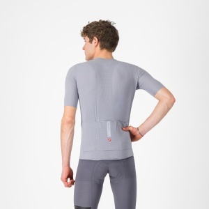 Castelli - tricou ciclism maneca scurta tailored fit - Premio Evo Jersey - gri - Img 2
