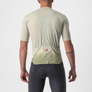 Castelli - tricou pentru ciclism cu maneca scurta Essenza Jersey - alb verde deschis desert - Img 2