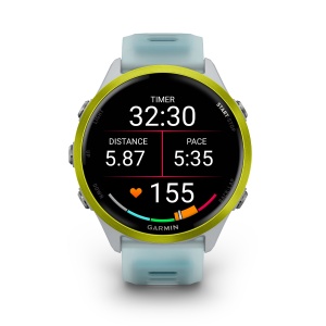 Ceas Garmin Forerunner 570 Amoled 47MM Whitestone/Amp Yellow - Img 5