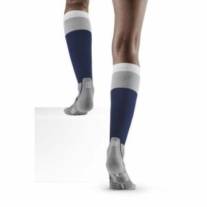 CEP - sosete compresie inalte - Hiking Light merino Socks W - MarineBlue I Grey - Img 2