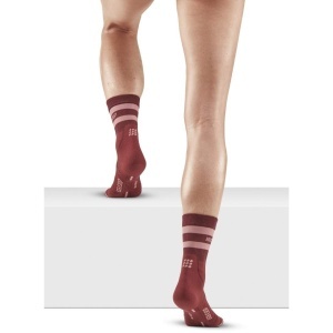 CEP - sosete compresie medii - hiking 80`s mid cut socks W - brown | rose - Img 5