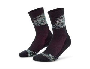 CEP - sosete compresie medii - paris vibes 80`s socks mid cut W - black | green mix