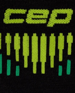 CEP - sosete compresie mid cut - Core Run Merino 3.0 - black | lime - III (39-42) - Img 4