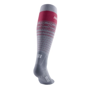 CEP - Sosete ski thermo lungi pentru femei Ski Thermo Merino Socks - gri rosu inchis - Img 6