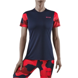 CEP - tricou tehnic - camocloud shirt short sleeve - pink | peacoat - Img 3