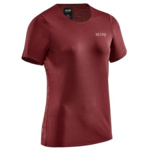 CEP - tricou tehnic - run shirt short sleeve W - dark red - Img 3