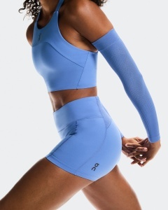 Colanți scurți On 3" Performance Tights W - albastru Sailor | alergare - Img 4