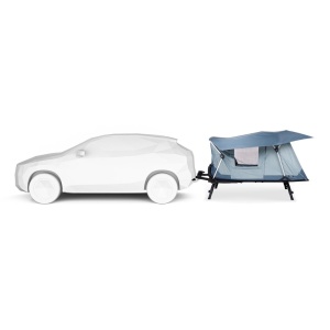 Cort auto cu prindere pe carligul de remorcare, Thule, Outset, pentru 3 persoane, Dark slate - Img 4