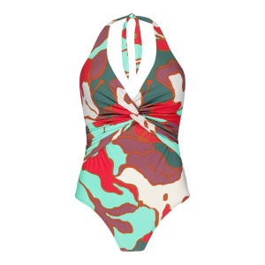 Costum Baie Femei Barts Bunbe Halter Shaping One Piece Red - Img 4