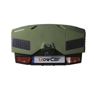 Cutie portbagaj pe carligul de remorcare TowBox Evo, Verde - Img 2