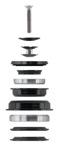 Cuvetarie Force Taper 1.1/8-1.1/2 56mm neagra - Img 3