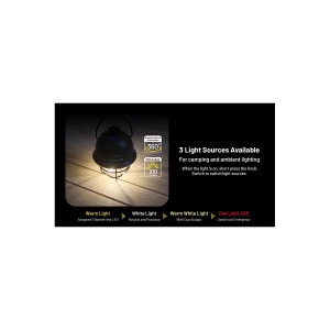 FELINAR REINCARCABIL NITECORE LR40 USB-C, 100 LUMENI, FUNCTIE POWERBANK, ALB - Img 3