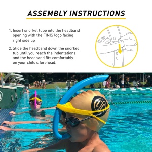 Finis - accesoriu inot pentru copii Snorkel Stability Jr - albastru ocean - Img 7