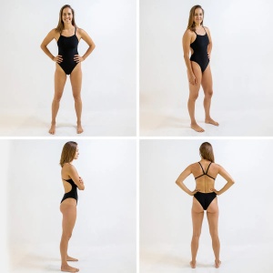 Finis - costum inot antrenament - Openback Solid - negru - 34 - Img 5