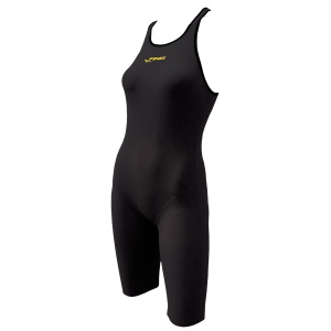 Finis - Costum inot tehnic pentru fete sau femei - Fuse Open Back Kneeskin - negru - Img 1