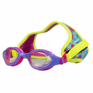 Finis - ochelari inot pentru copii DragonFlys treasure mirror - albastru deschis portocaliu cu lentile oglinda - Img 11