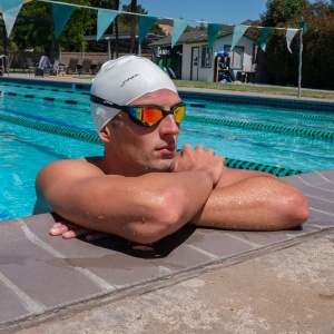 Finis - ochelari inot pentru triatlon Hayden Goggles - negru cu lentila oglinda portocalie - Img 6