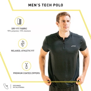 Finis - tricou sport Polo barbati Tech Polo - negru - Img 3