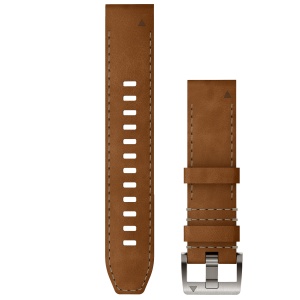 Garmin - curea piele - QuickFit 22 - MARQ 2 leather - black I green - Img 1