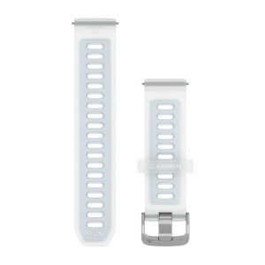 Garmin - curea silicon - Quick Release 20 - Whitestone translucid I Cloud blue cu hardware argintiu - Img 2