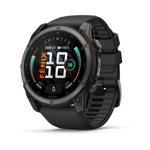 Garmin Fenix 9 AMOLED - 51 mm Titan DLC Carbon - Smartwatch Multisport Premium cu AMOLED